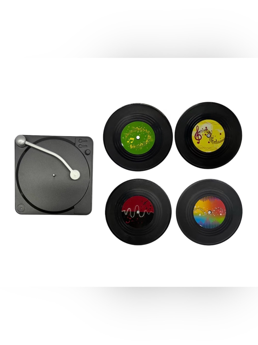 Record Player Coaster Set